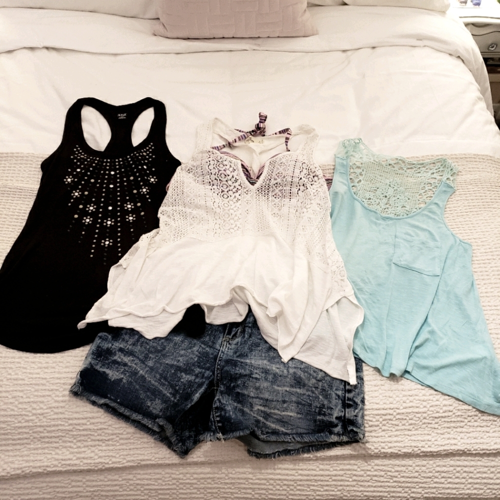Lot of 3 Beachy Tank Tops